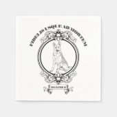 Aangepaste vintage Duitse herder crest - Donkere A Servet (Voorkant)