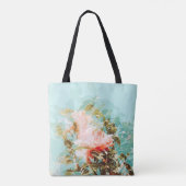 Aangepaste Vintage Floral Bride Squad Canvas tas (Achterkant)
