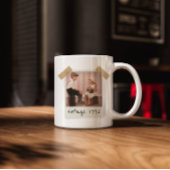 Aangepaste vintage foto en jaar verjaardag Customa Mok