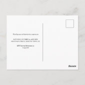 aangepaste vintage foto Halloween-feestuitnodiging Briefkaart (Achterkant)