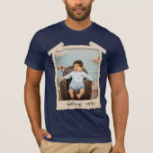 Aangepaste Vintage Foto Verjaardag T-shirt (Voorkant)