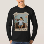 Aangepaste Vintage Foto Verjaardag T-shirt (Voorkant)