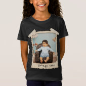 Aangepaste Vintage Foto Verjaardag T-shirt (Voorkant)