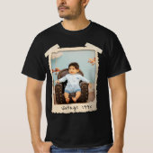 Aangepaste Vintage Foto Verjaardag T-shirt (Voorkant)