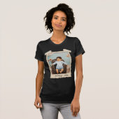 Aangepaste Vintage Foto Verjaardag T-shirt (Voorkant volledig)