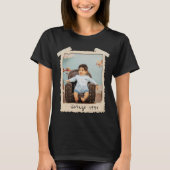 Aangepaste Vintage Foto Verjaardag T-shirt (Voorkant)