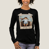 Aangepaste Vintage Foto Verjaardag Tri-Blend Shirt (Voorkant)