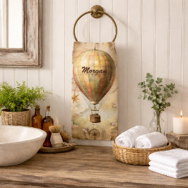 Aangepaste Vintage Heet Lucht Ballon | Antieke Rei Handdoek