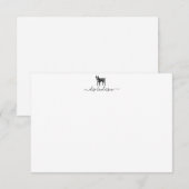Aangepaste Vintage Hond Boston Terrier Notitiekaar Notitiekaartje (Voorkant / Achterkant)