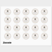 Aangepaste vintage honing sticker (Vel)