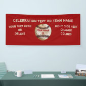Aangepaste Vintage Honkbal Banner, Uw Tekst, Kleur Spandoek (Beurs)