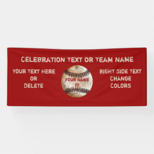 Aangepaste Vintage Honkbal Banner, Uw Tekst, Kleur Spandoek