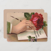 Aangepaste vintage is mijn bruidsmeisje/dienstmeis kaart (Voorkant / Achterkant)