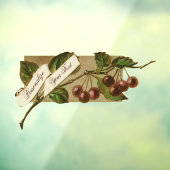 Aangepaste Vintage Kersen Retro Fruit Restaurant Raamsticker (Vel 3)