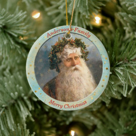 Aangepaste Vintage kerstmis Keramisch Ornament