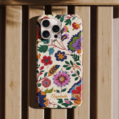 Aangepaste Vintage Kleurrijke Bloementuin Romantis iPhone Hoesje