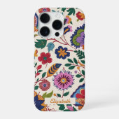 Aangepaste Vintage Kleurrijke Bloementuin Romantis iPhone Hoesje (Achterkant)