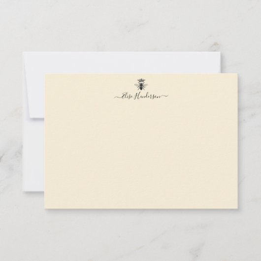 Aangepaste Vintage Koningin Bij Briefkaart (Voorkant)