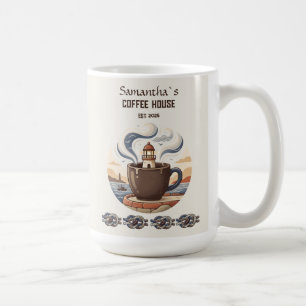 Aangepaste Vintage Kustkroeg Merchandise Koffiemok