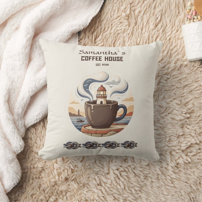 Aangepaste Vintage Kustkroeg Merchandise Kussen (Deken)