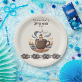 Aangepaste Vintage Kustkroeg Merchandise Papieren Bordje (Feest)