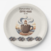 Aangepaste Vintage Kustkroeg Merchandise Papieren Bordje (Voorkant)