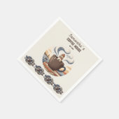 Aangepaste Vintage Kustkroeg Merchandise Servet (Hoek)