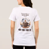 Aangepaste Vintage Kustkroeg Merchandise Tri-Blend Shirt (Achterkant)