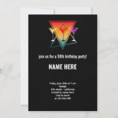 AANGEPASTE VINTAGE LATEN WE VERJAARDAGSFEEST VIERE KAART (Achterkant)