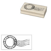 Aangepaste vintage poststempel rubberstempel (Gestempeld)