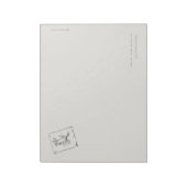 Aangepaste Vintage Regency Gedrukte Roos Notitieblok (Linkerzijde)