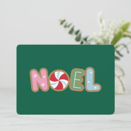 Aangepaste Vintage Retro Kerstmis Noel Groet Feestdagenkaart