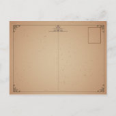 Aangepaste Vintage Save the Date Briefkaart (Achterkant)