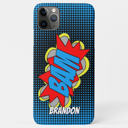 Aangepaste Vintage stripboeken Pop stijl BAM Case-Mate iPhone Case (Achterkant)