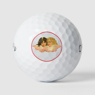 AANGEPASTE VINTAGE TWIN ENGELEN GOLFBALlen