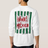 Aangepaste vintage Viva Mexico gestreepte reis  Trui (Achterkant)
