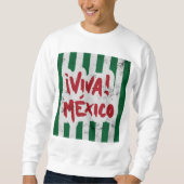 Aangepaste vintage Viva Mexico gestreepte reis  Trui (Voorkant)