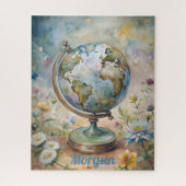 Aangepaste vintage wereld reis kunst legpuzzel (Verticaal)