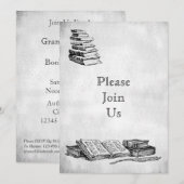 Aangepaste Vintages voor boekpartijen Kaart (Voorkant / Achterkant)