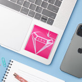 Aangepaste Vinyl Gesneden Logo Sticker door HAS Ju (Laptop met iPhone)