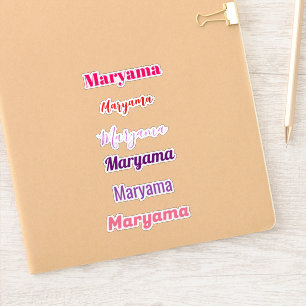 Aangepaste Vinyl Naam Stickers