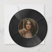 Aangepaste Vinyl Record Muziek Milestone Verjaarda Kaart (Achterkant)
