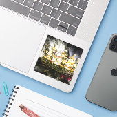 Aangepaste Vinyl Sticker – gepersonaliseerd en duu (Laptop met iPhone)