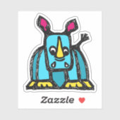 Aangepaste Vinyl Sticker - Radley Rhino (Vel)