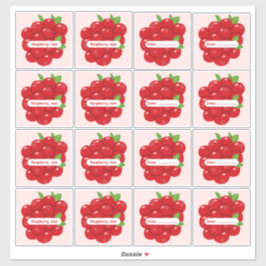 Aangepaste vinyl stickerlabels voor frambozenjam sticker