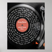 Aangepaste Vinyl Tekst Print, Gepersonaliseerde Mu Poster (Voorkant)