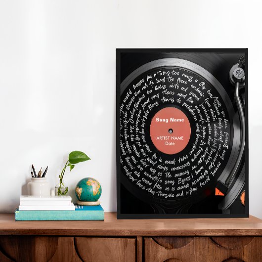 Aangepaste Vinyl Tekst Print, Gepersonaliseerde Mu Poster