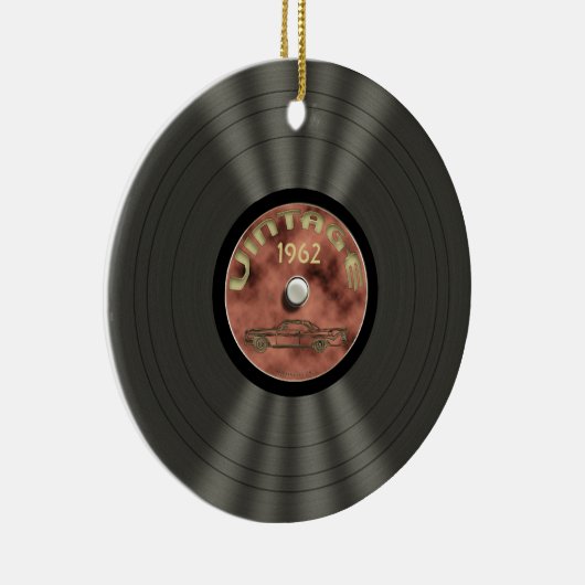 Aangepaste  vinylrecordversiering keramisch ornament (Rechts)