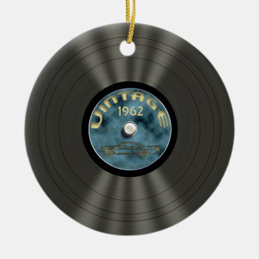 Aangepaste  vinylrecordversiering keramisch ornament (Voorkant)