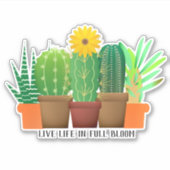 Aangepaste vinylSticker Cactus stimuleren Sticker (Voorkant)